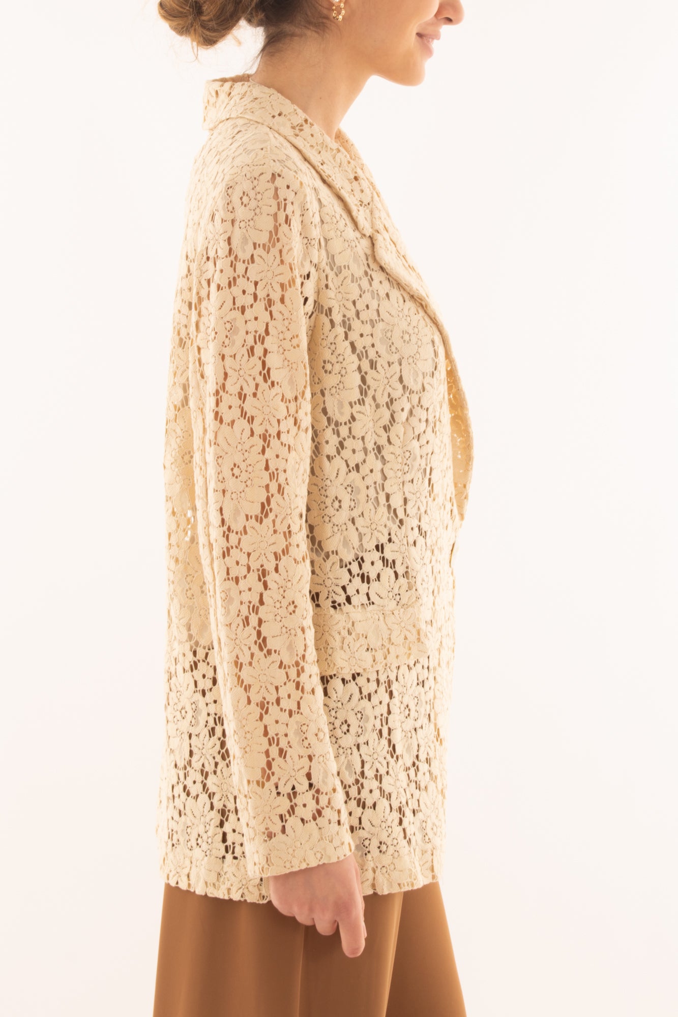 Giacca in pizzo da Donna Susy mix - Latte