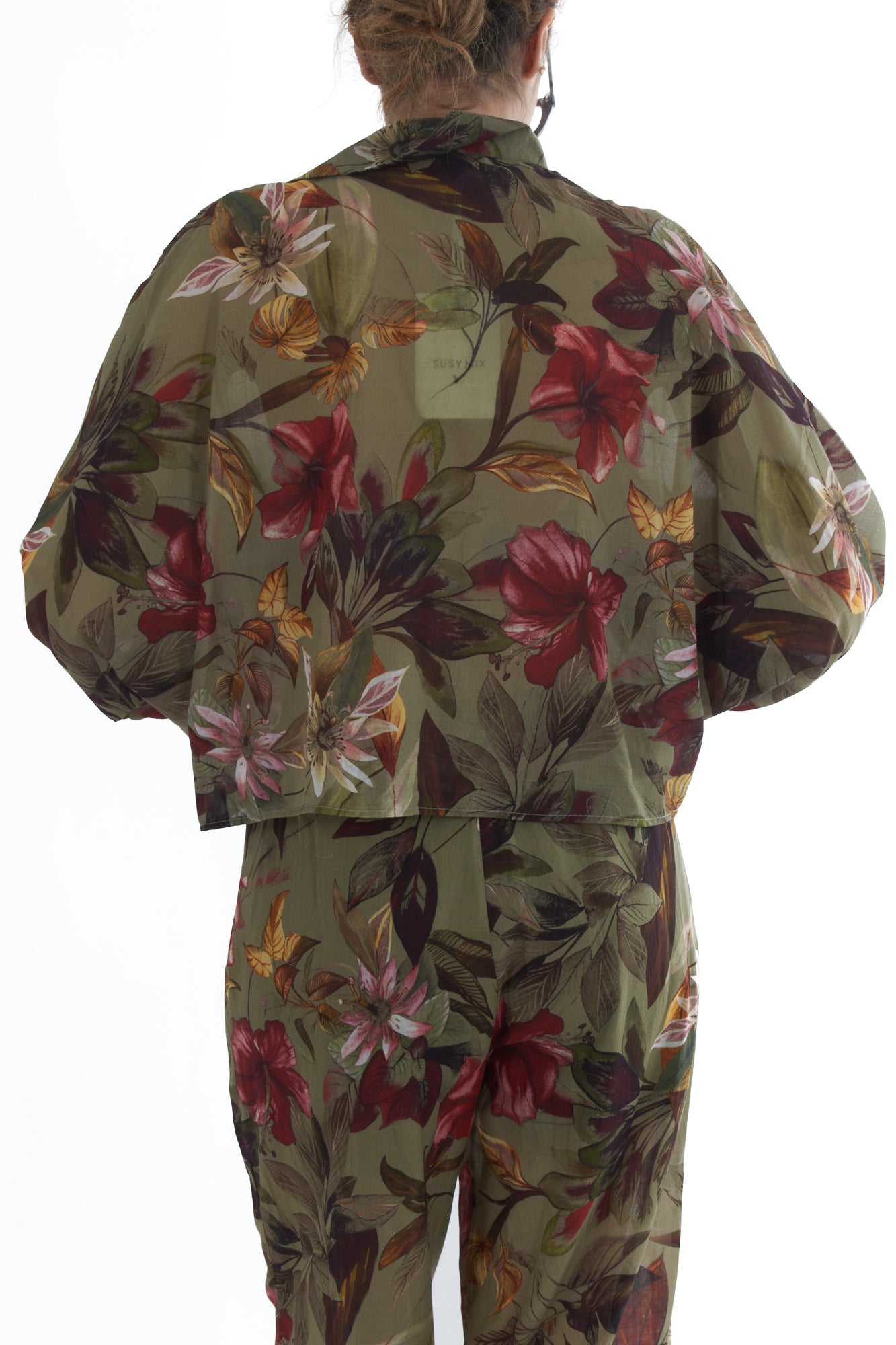 Blusa floreale da Donna Susy mix - Verde
