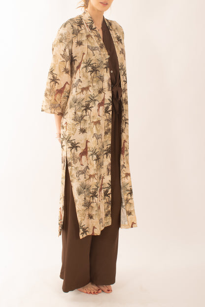 Kimono fantasia da Donna Susy mix - Beige