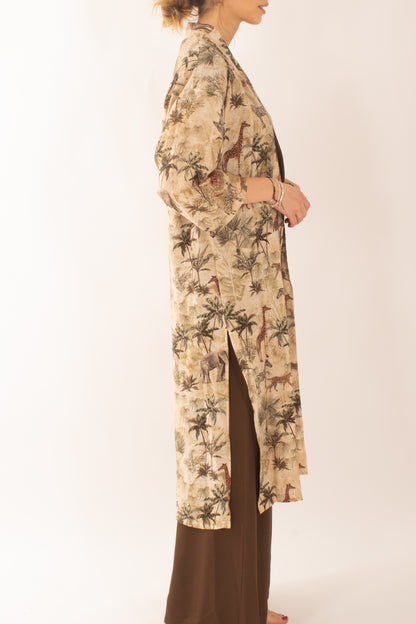 Kimono fantasia da Donna Susy mix - Beige