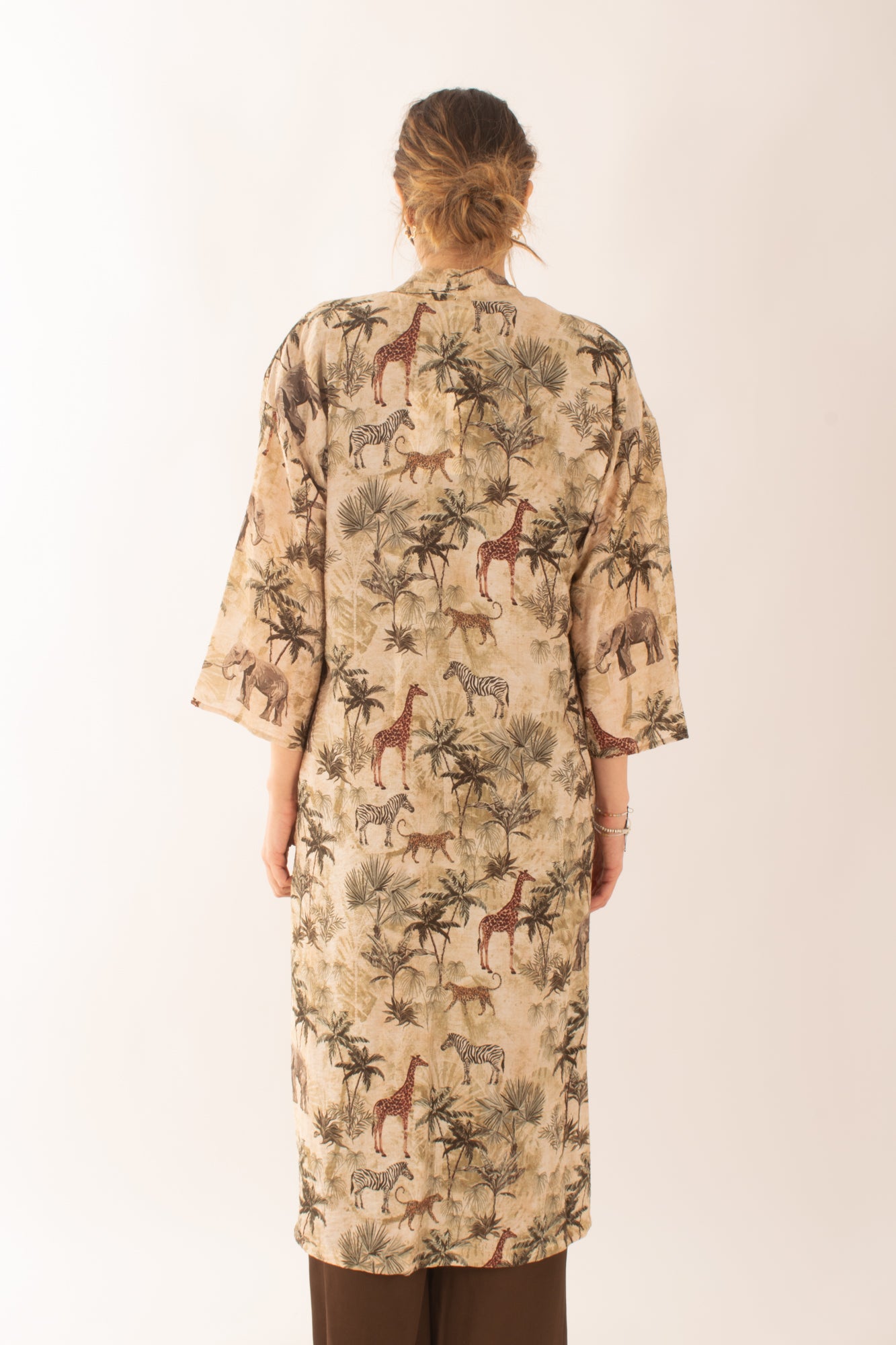 Kimono fantasia da Donna Susy mix - Beige