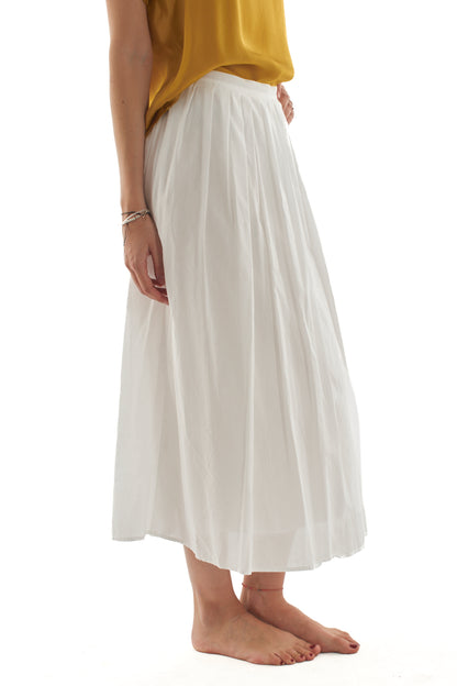 Gonna lunga a pieghe da Donna Susy mix - Rosso fargola