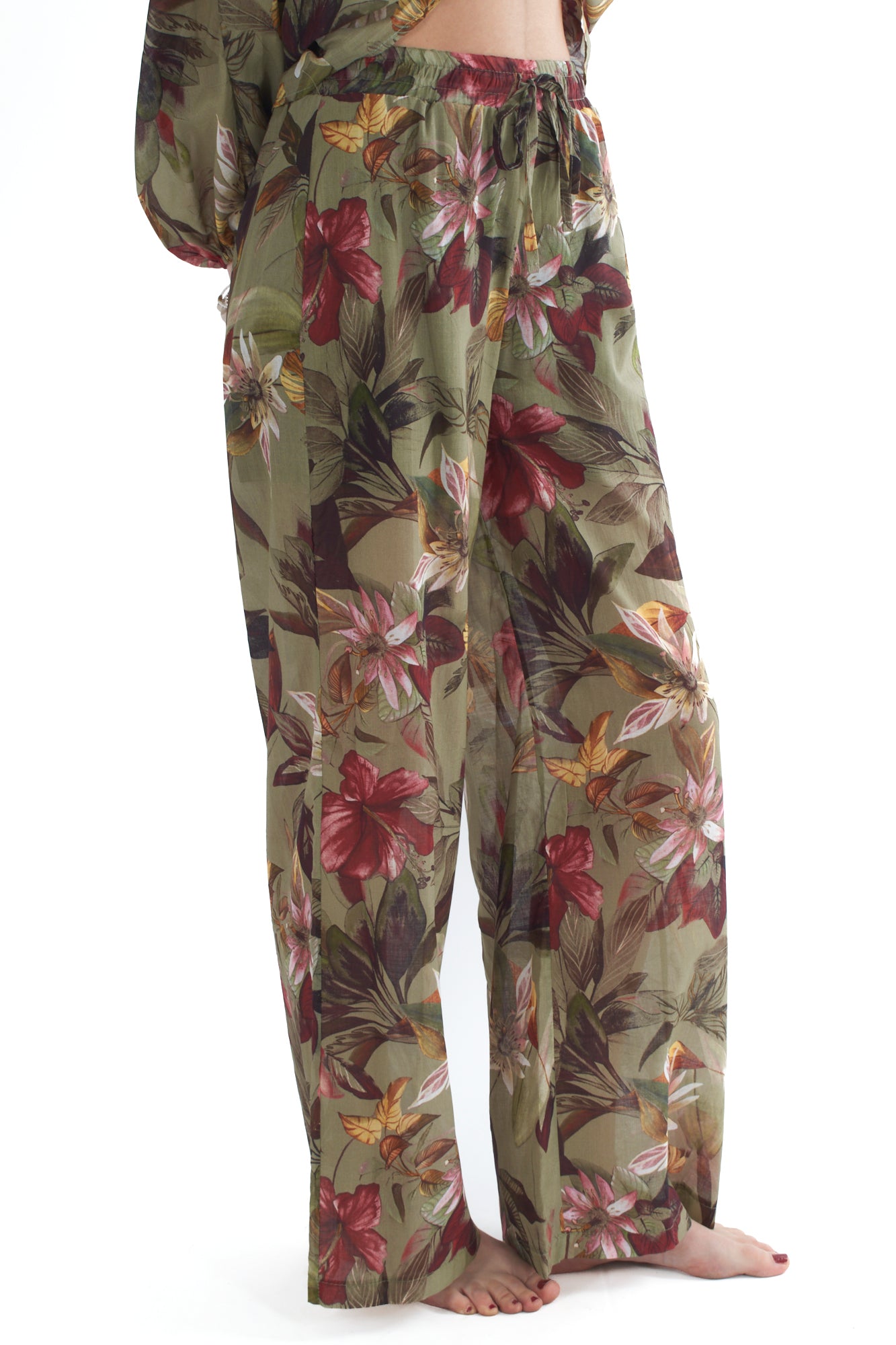 Pantalone a palazzo floreale da Donna