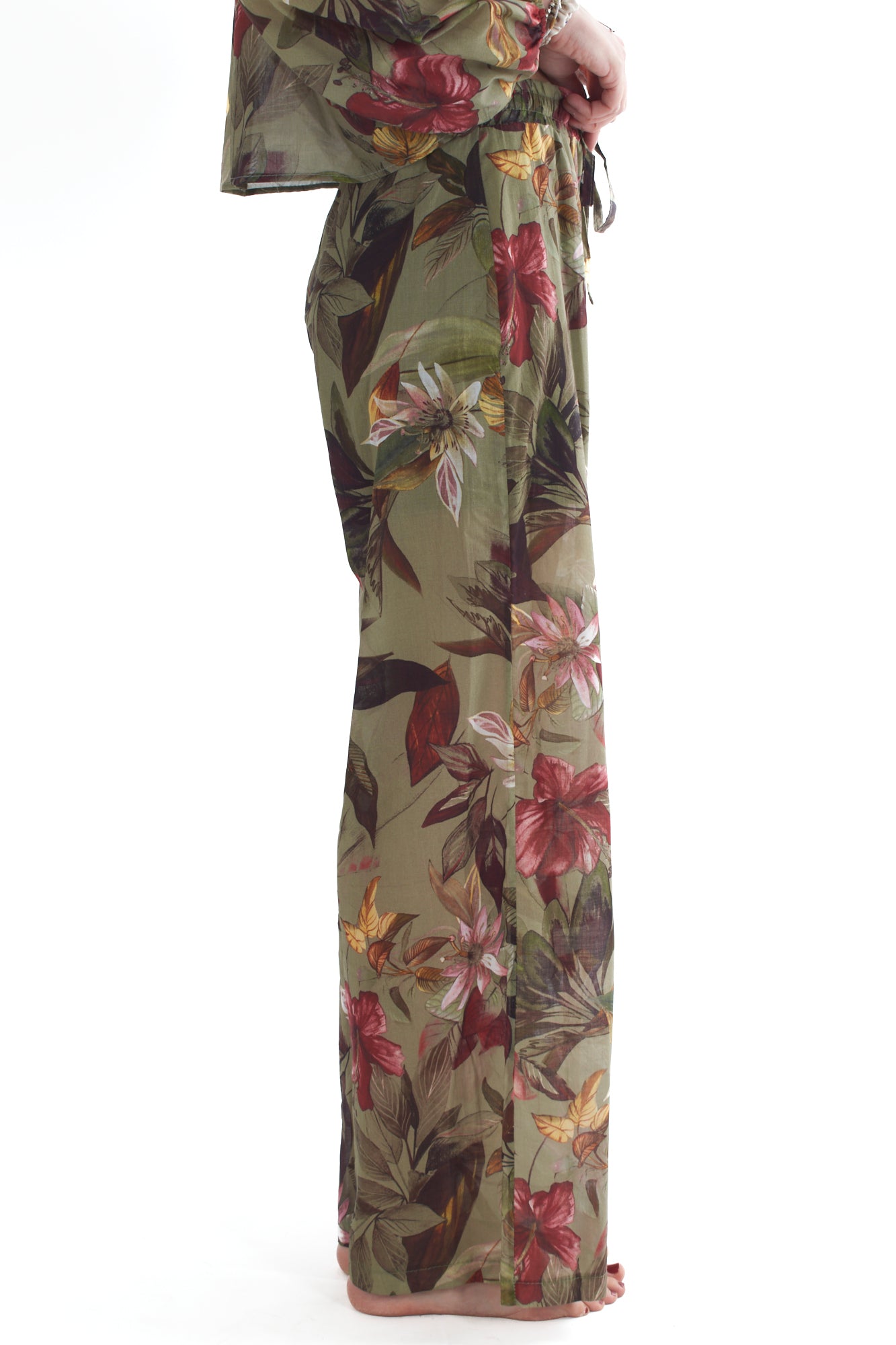 Pantalone a palazzo floreale da Donna