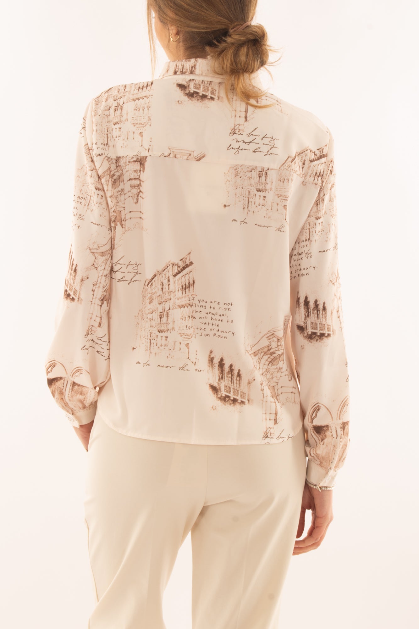 Camicia stampata da Donna Susy mix Beige