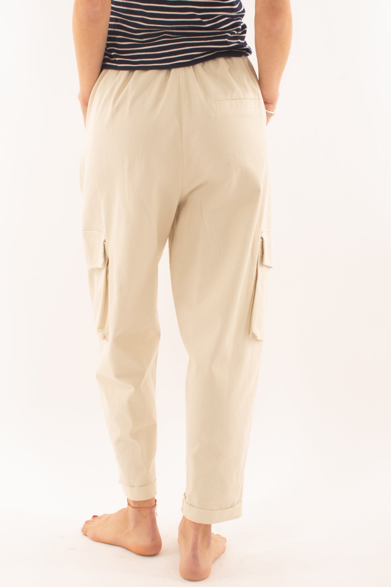 Pantaloni con tasconi da Donna Susy mix - Burro
