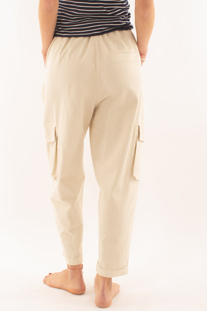 Pantaloni con tasconi da Donna Susy mix - Burro
