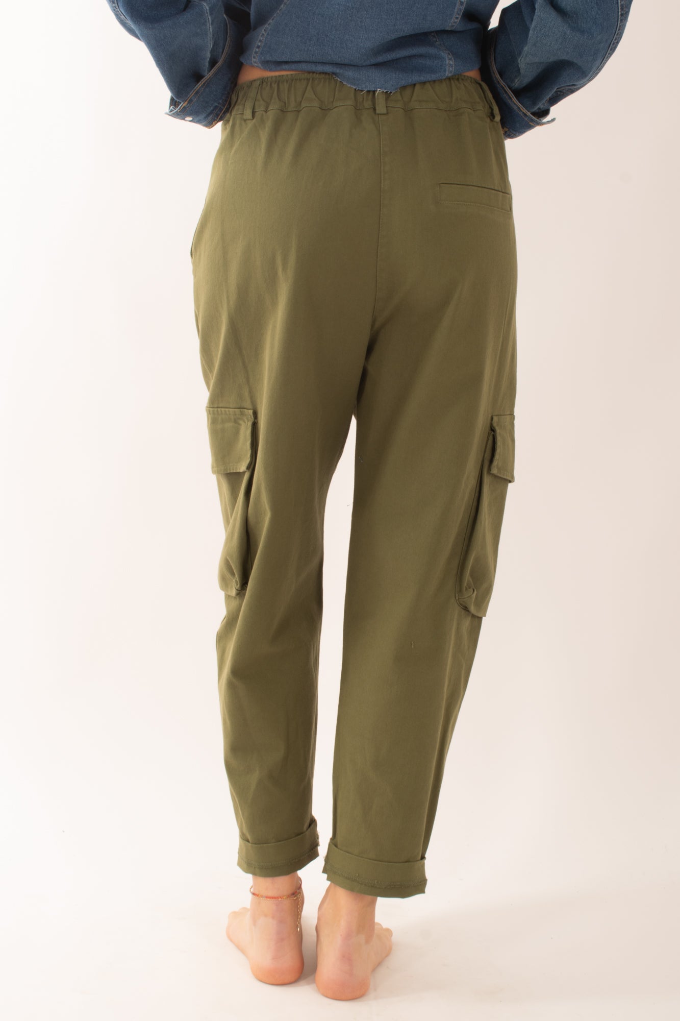 Pantaloni con tasconi da Donna Susy mix - Verde
