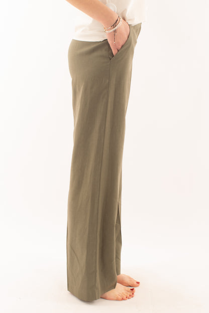 SUSY MIX Pantalone a palazzo da Donna Susy mix - Verde Verde