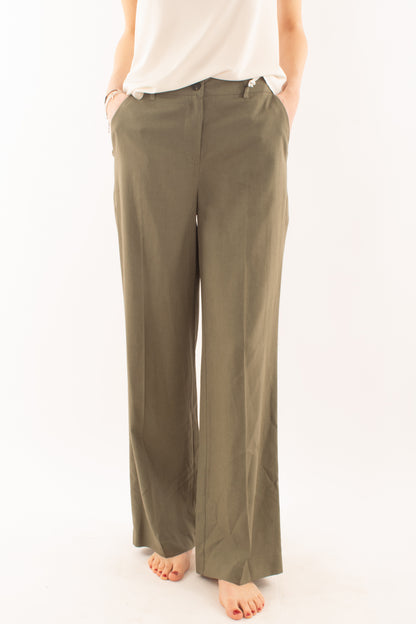 Pantalone a palazzo da Donna Susy mix - Verde