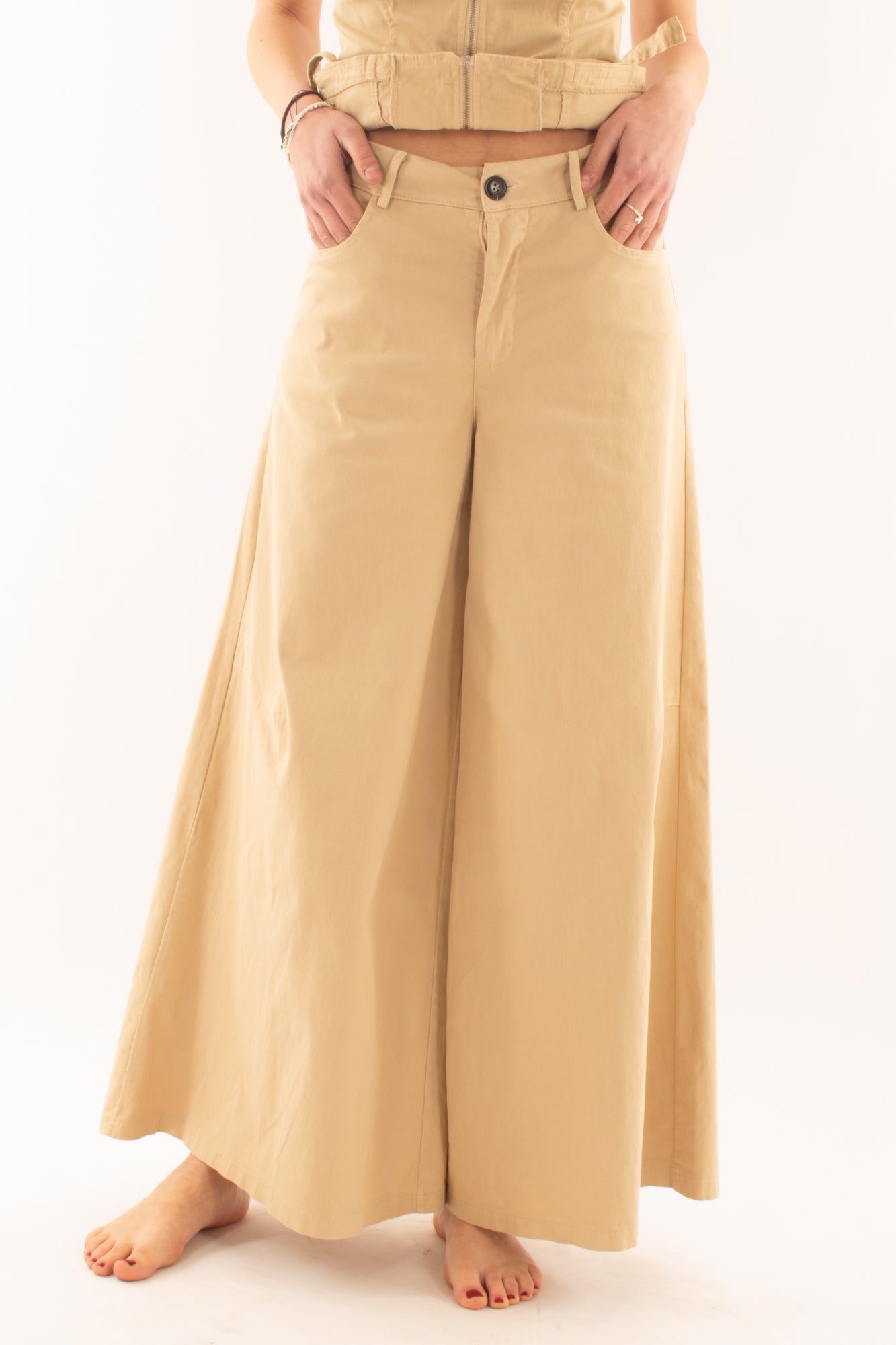 Pantalone a palazzo da Donna Susy mix - Safari