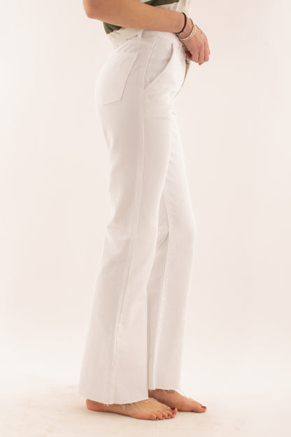 Jeans scampanato da Donna Susy mix - Bianco