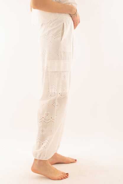 Kombat in pizzo san gallo da Donna Susy mix - Bianco