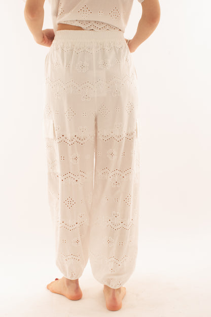 Kombat in pizzo san gallo da Donna Susy mix - Bianco