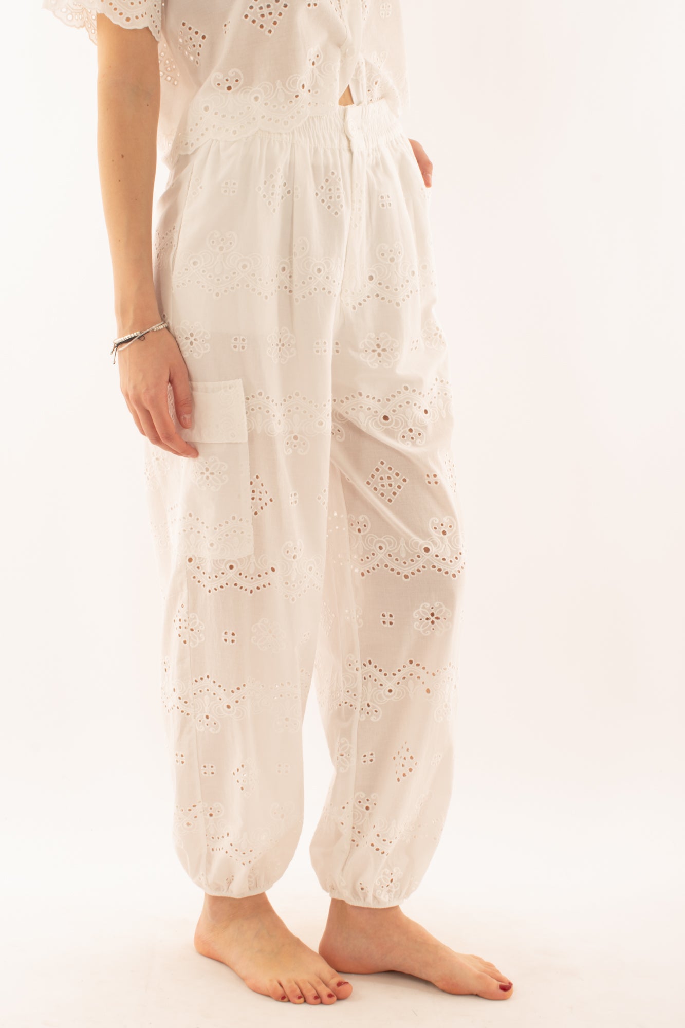 Kombat in pizzo san gallo da Donna Susy mix - Bianco