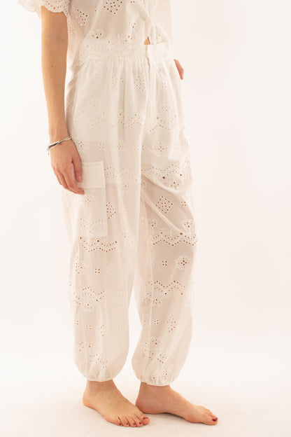 Kombat in pizzo san gallo da Donna Susy mix - Bianco