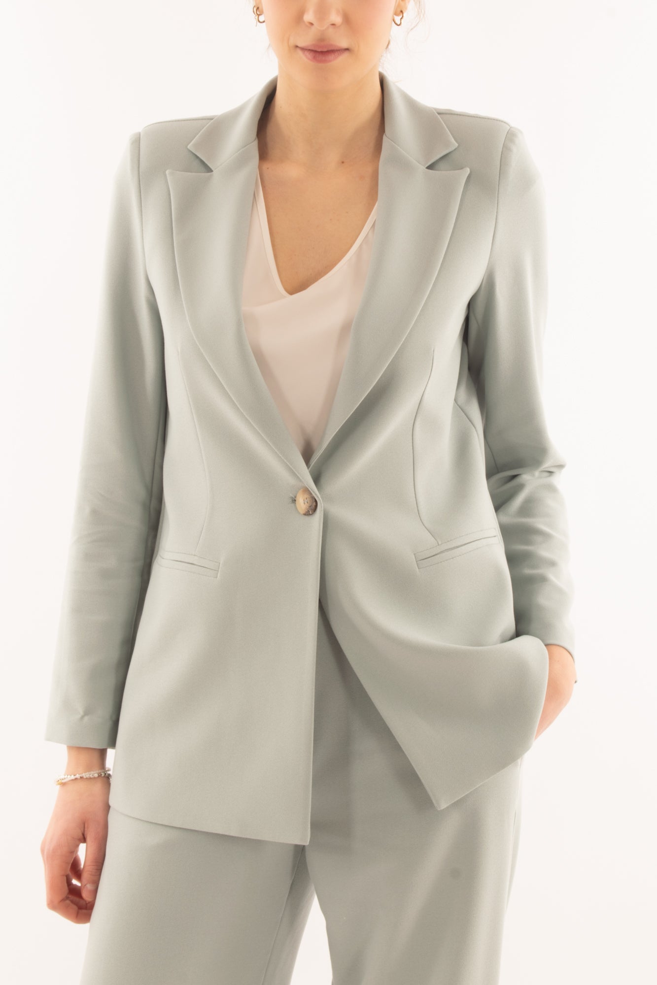 Giacca monopetto da Donna Susy mix - Menta