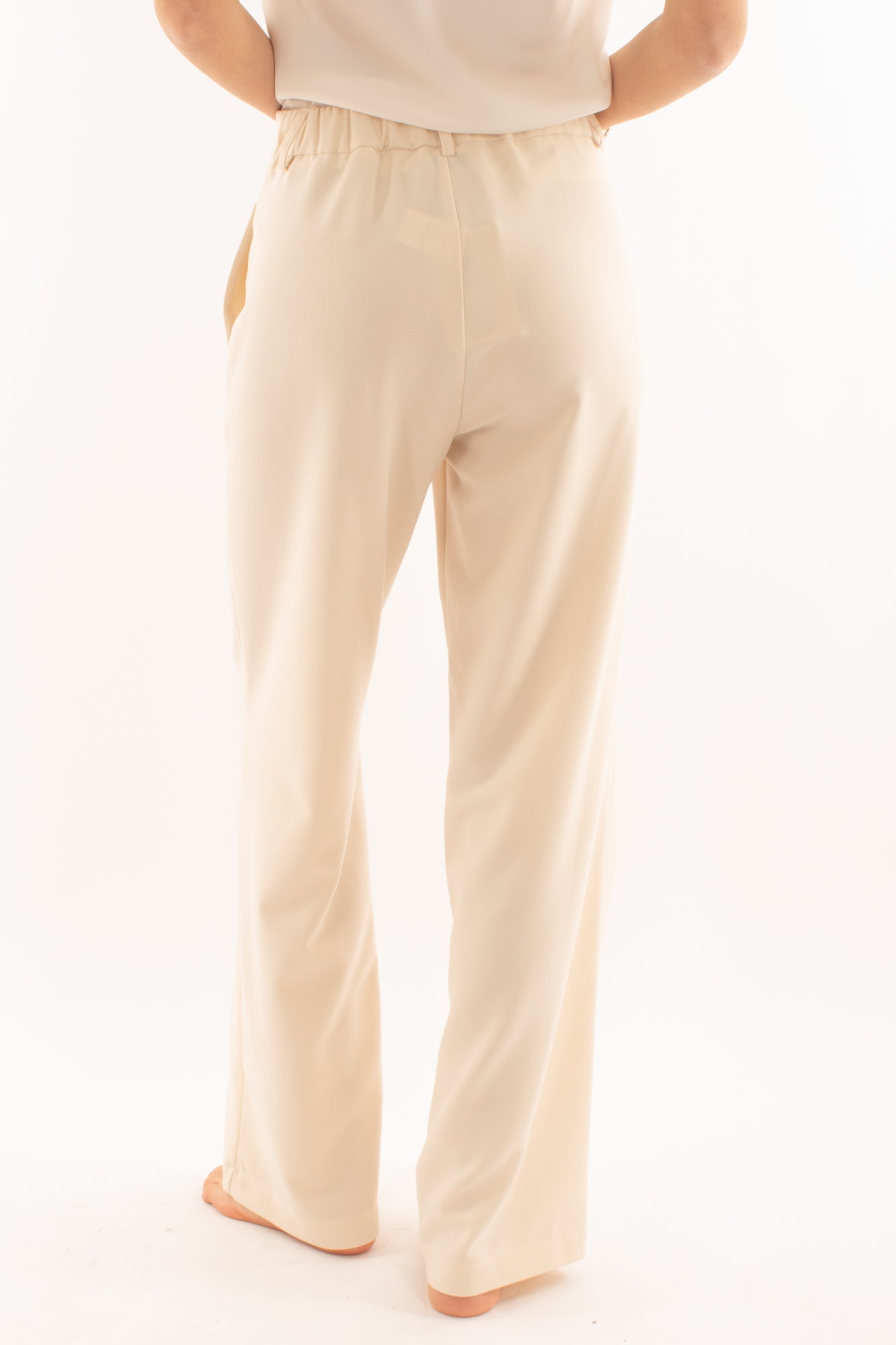 Pantalone a palazzo da Donna Susy mix - Crema