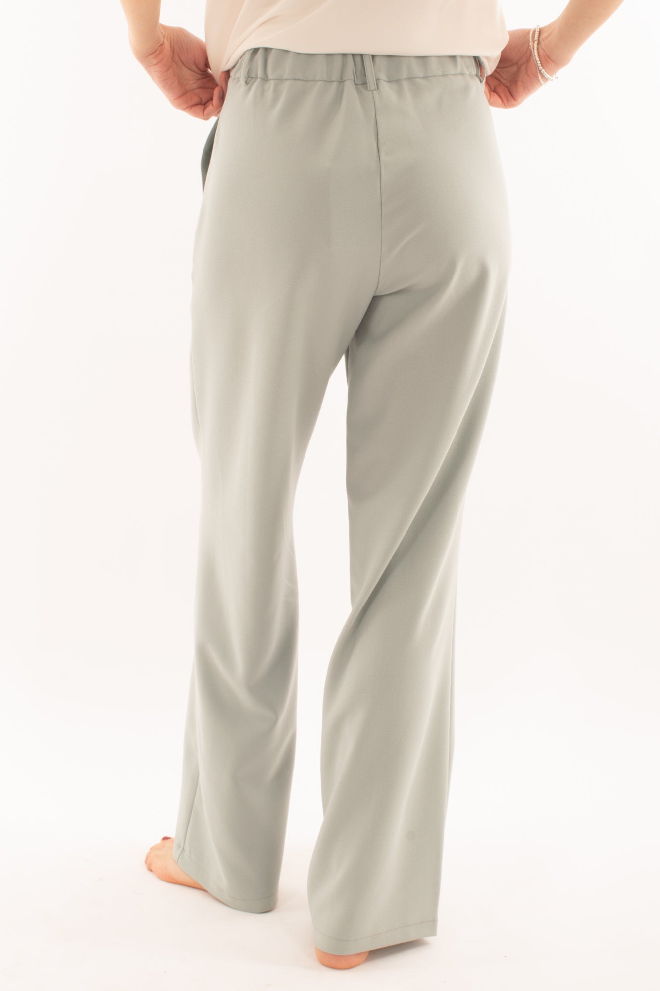 Pantalone a palazzo da Donna Susy mix - Menta