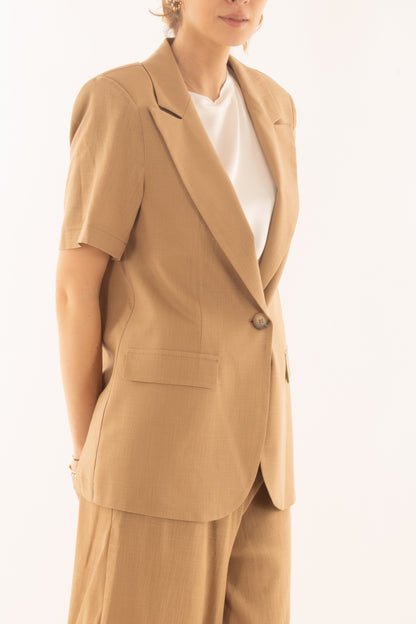 Giacca mezza manica da Susy mix - Biscotto