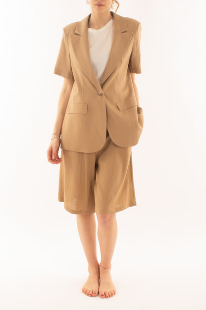 Giacca mezza manica da Susy mix - Biscotto