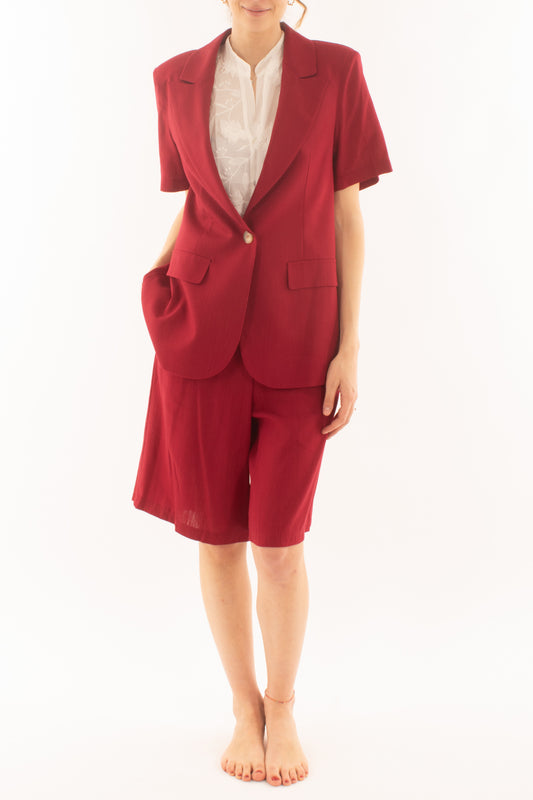 Giacca mezza manica da Susy mix - Rosso india