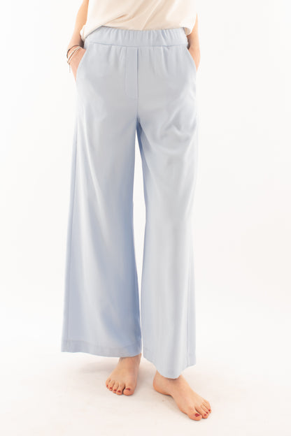 SUSY MIX Pantalone a palazzo da Donn Susy mix - Celeste Celeste