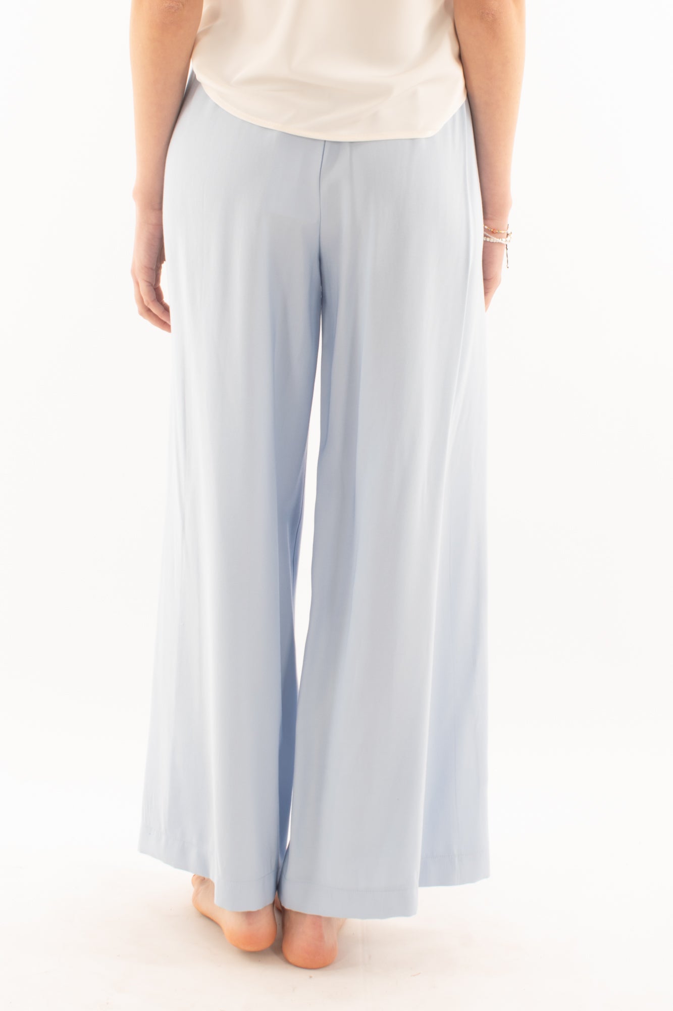 SUSY MIX Pantalone a palazzo da Donn Susy mix - Celeste Celeste