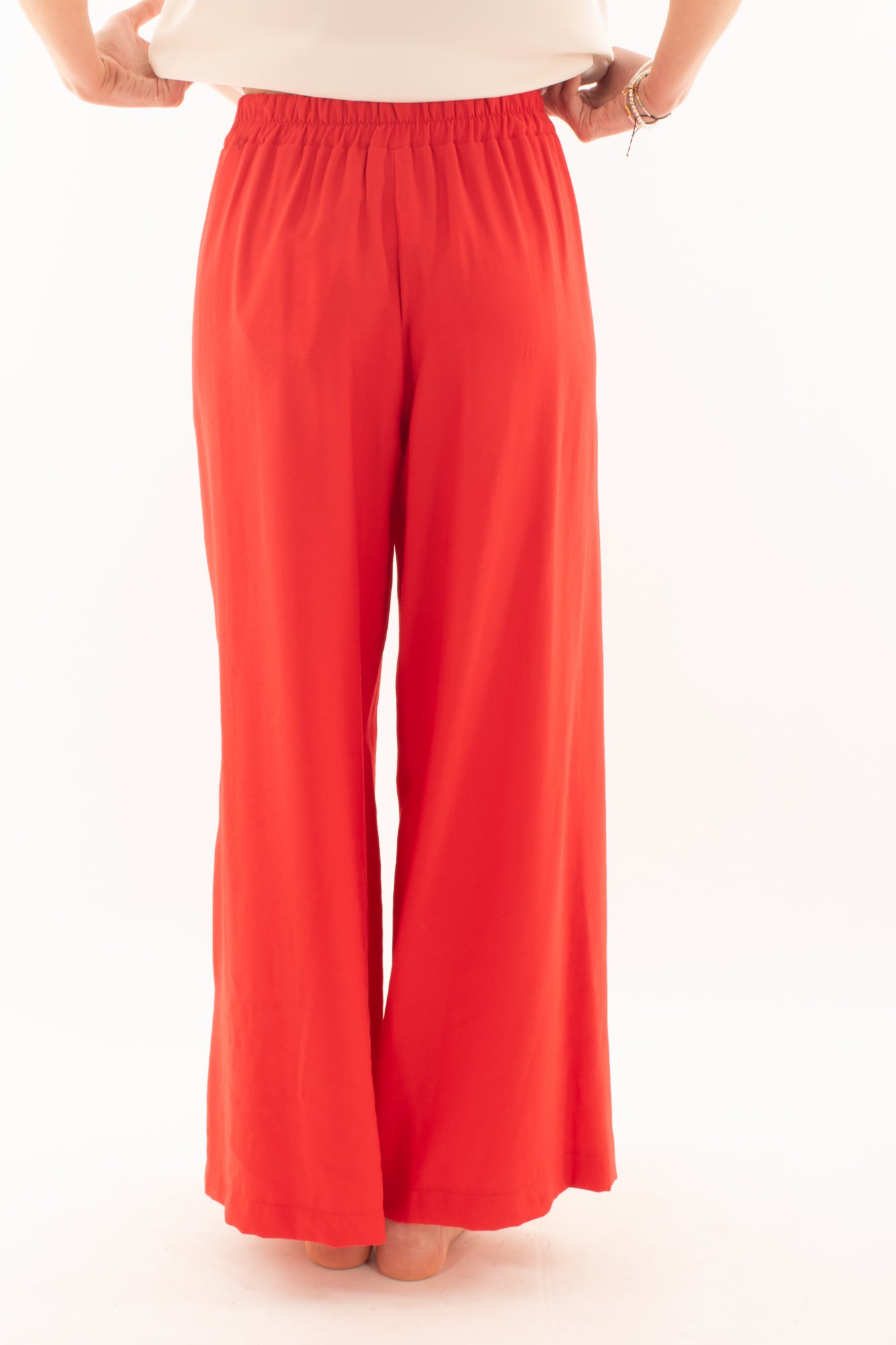 SUSY MIX Pantalone a palazzo da Donn Susy mix - Rosso Rosso