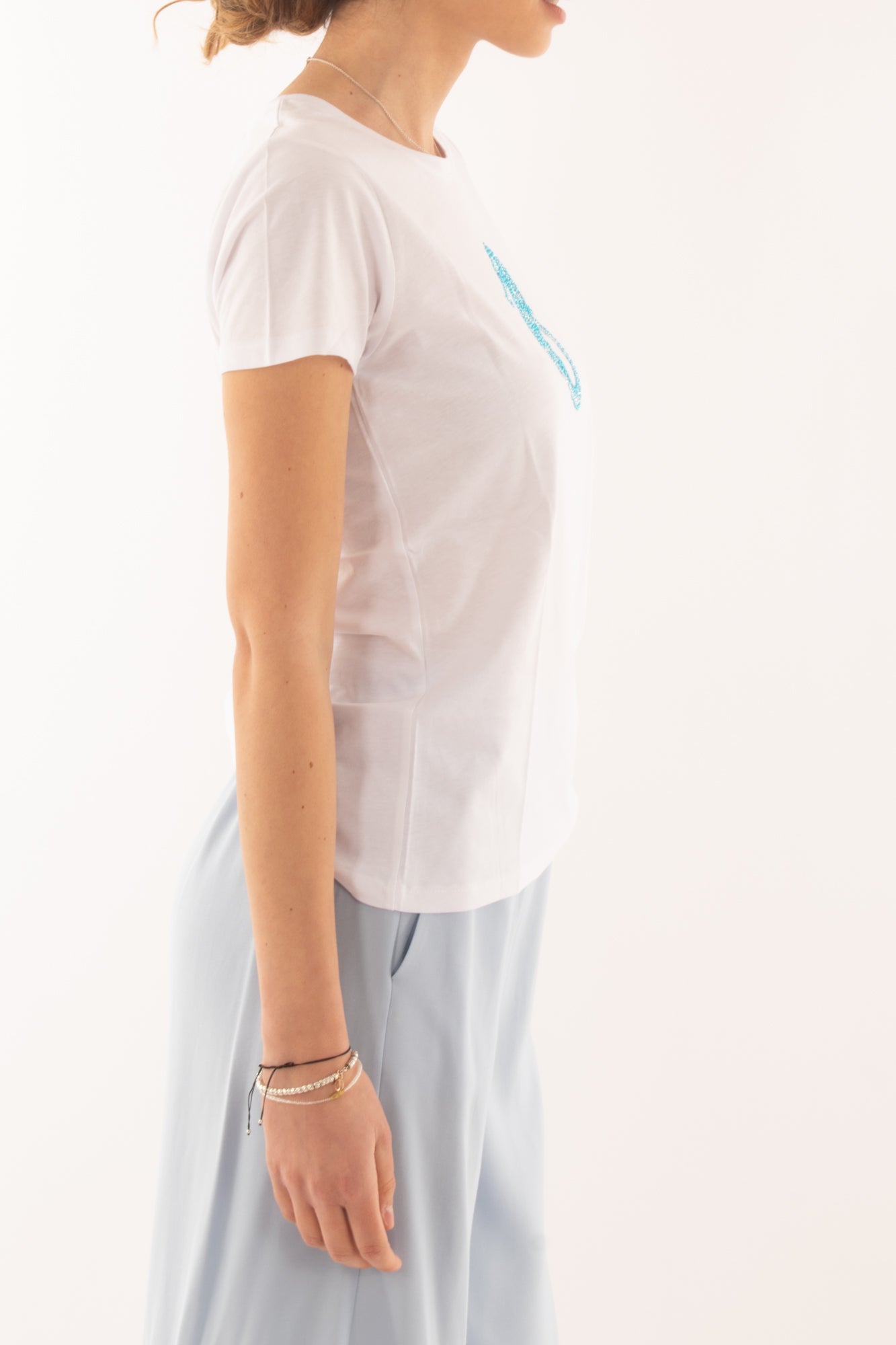 T- shirt cavalluccio da Donna Susy mix - Bianco