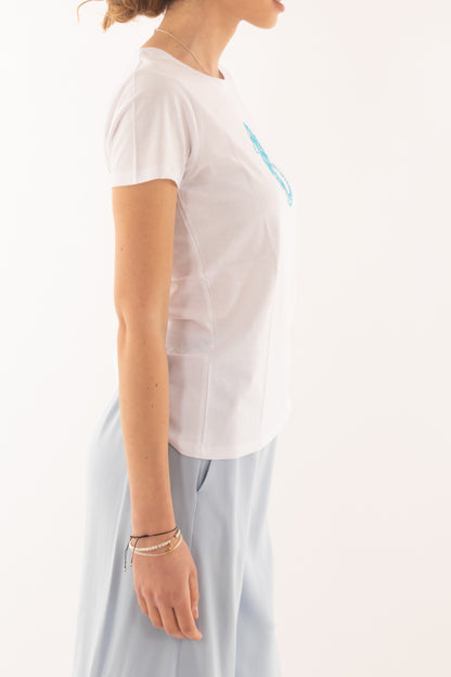 T- shirt cavalluccio da Donna Susy mix - Bianco
