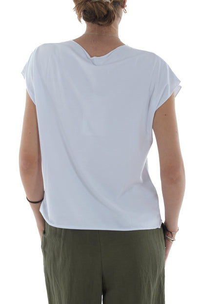 T-shirt con ballerine da Donna Susy mix - Bianco