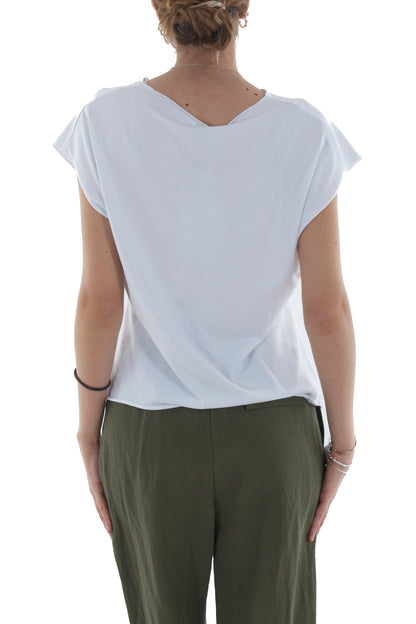 T-shirt ballerine maculate da Donna Susy mix - Bianco