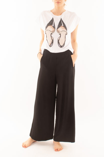 T-shirt con scarpe da Donna Susy mix Bianco