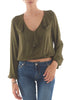 blusa a v con rouge dixie militare c239k009a 49219146