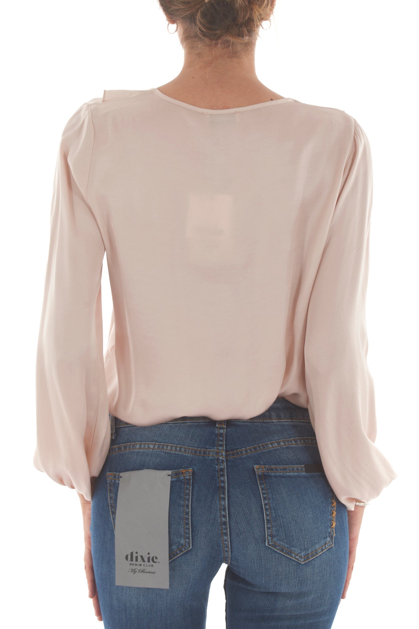 DIXIE Blusa a v con rouge Dixie - Rosa Rosa