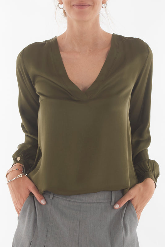 Blusa a v Dixie - Militare