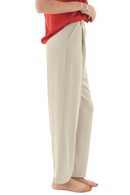 Pantalone fluido da Donna Dixie - Beige