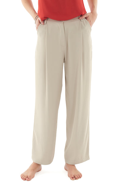 Pantalone fluido da Donna Dixie - Beige