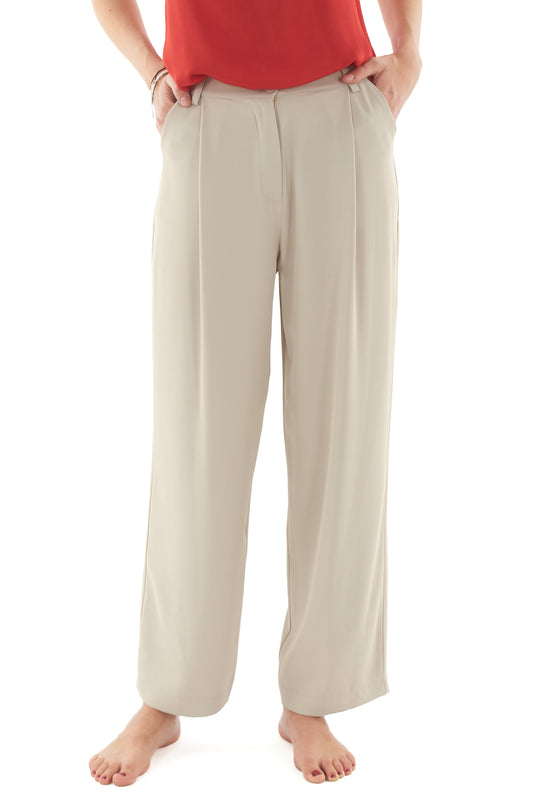 Pantalone fluido da Donna Dixie - Beige
