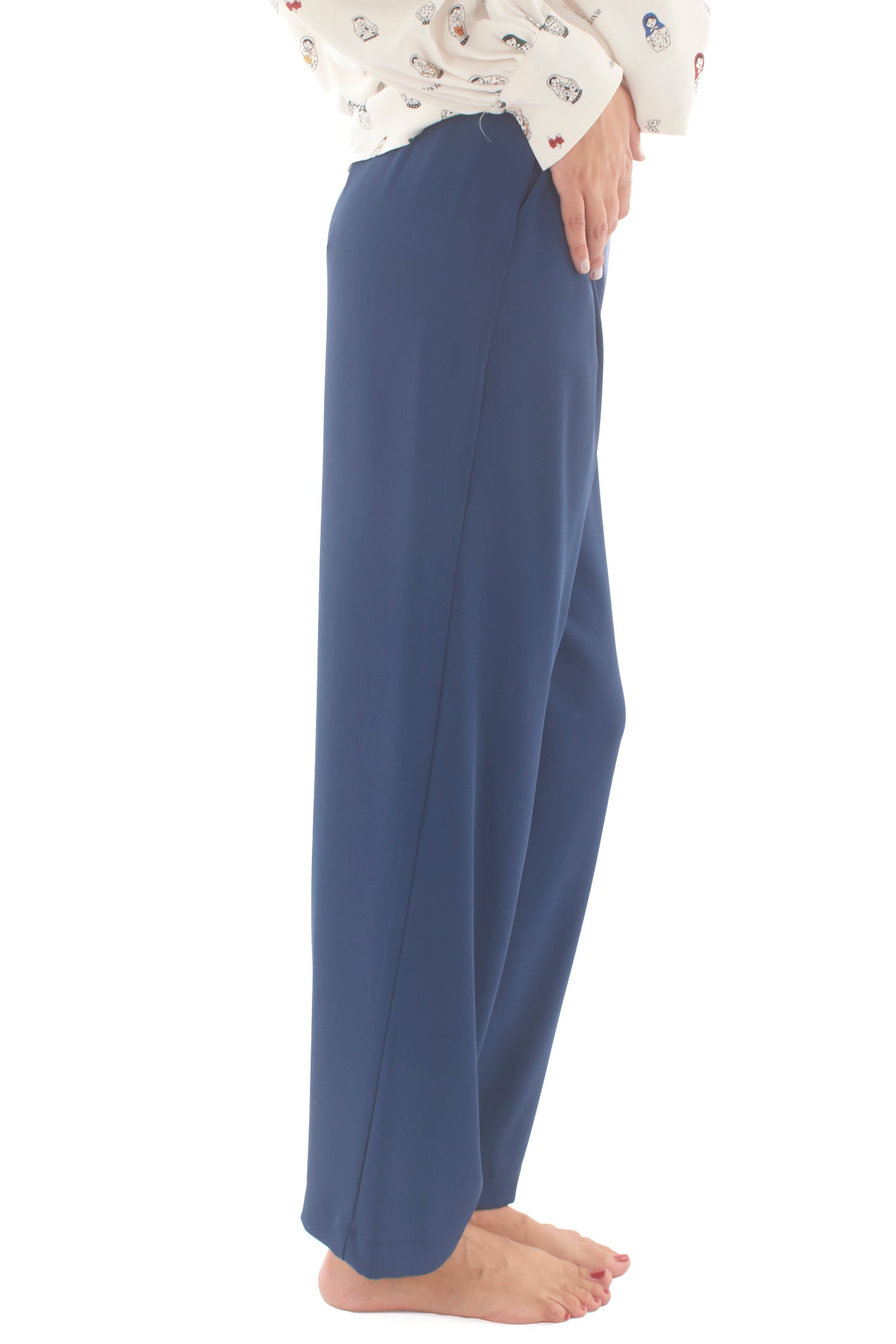 DIXIE Pantalone fluido da Donna Dixie - Beige Blu