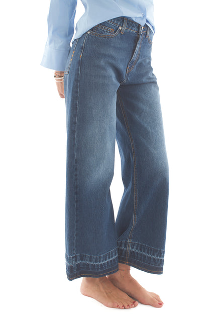 DIXIE Jeans largo scampanato Dixie - Denim Denim