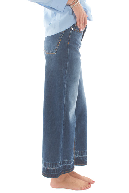 DIXIE Jeans largo scampanato Dixie - Denim Denim