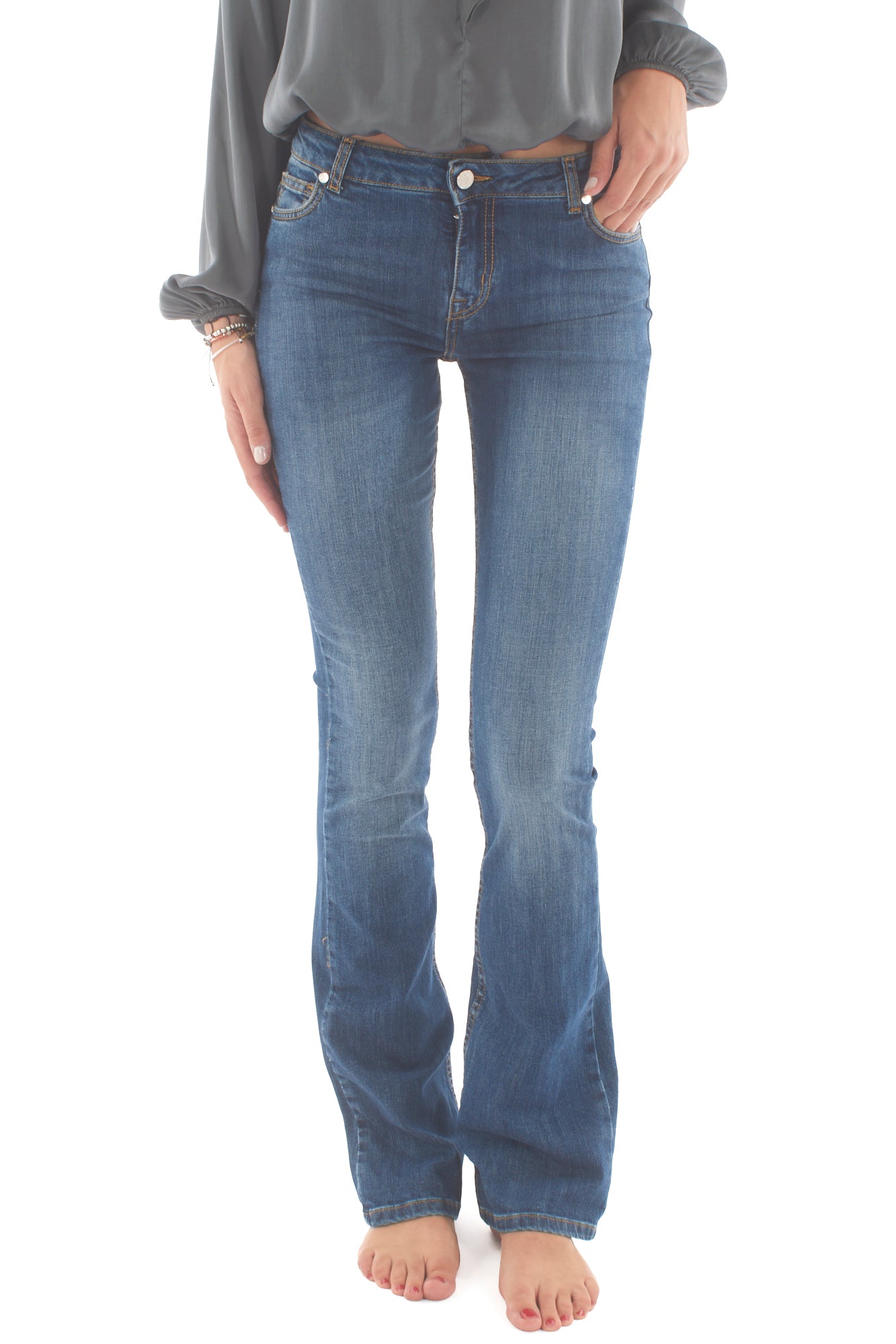 DIXIE Jeans a zampetta Dixie - Denim Denim