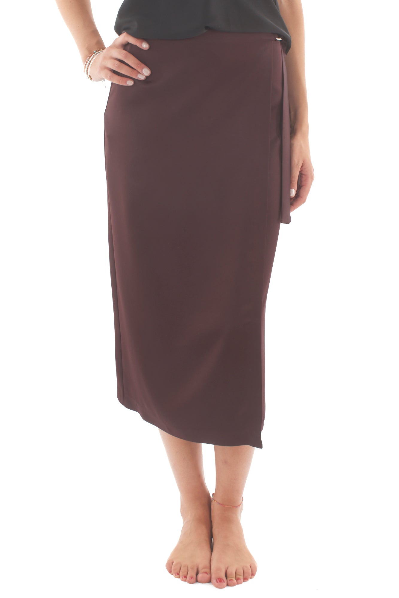 Gonna sarin 3/4 a portafoglio Imperial -  Melanzana