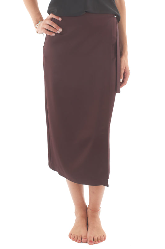 Gonna sarin 3/4 a portafoglio Imperial -  Melanzana