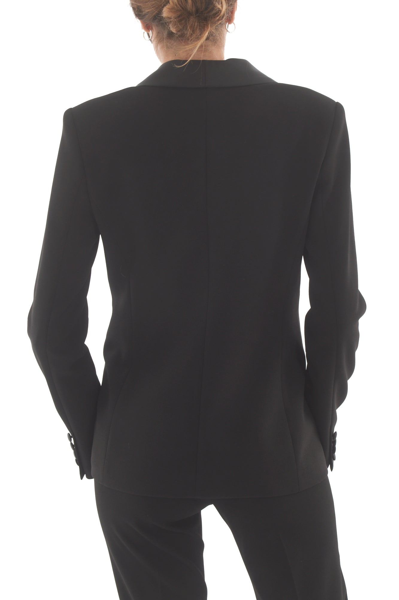 Giacca con profili raso Imperial- Nero