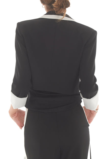 Giacca corta con profili Imperial - Nero