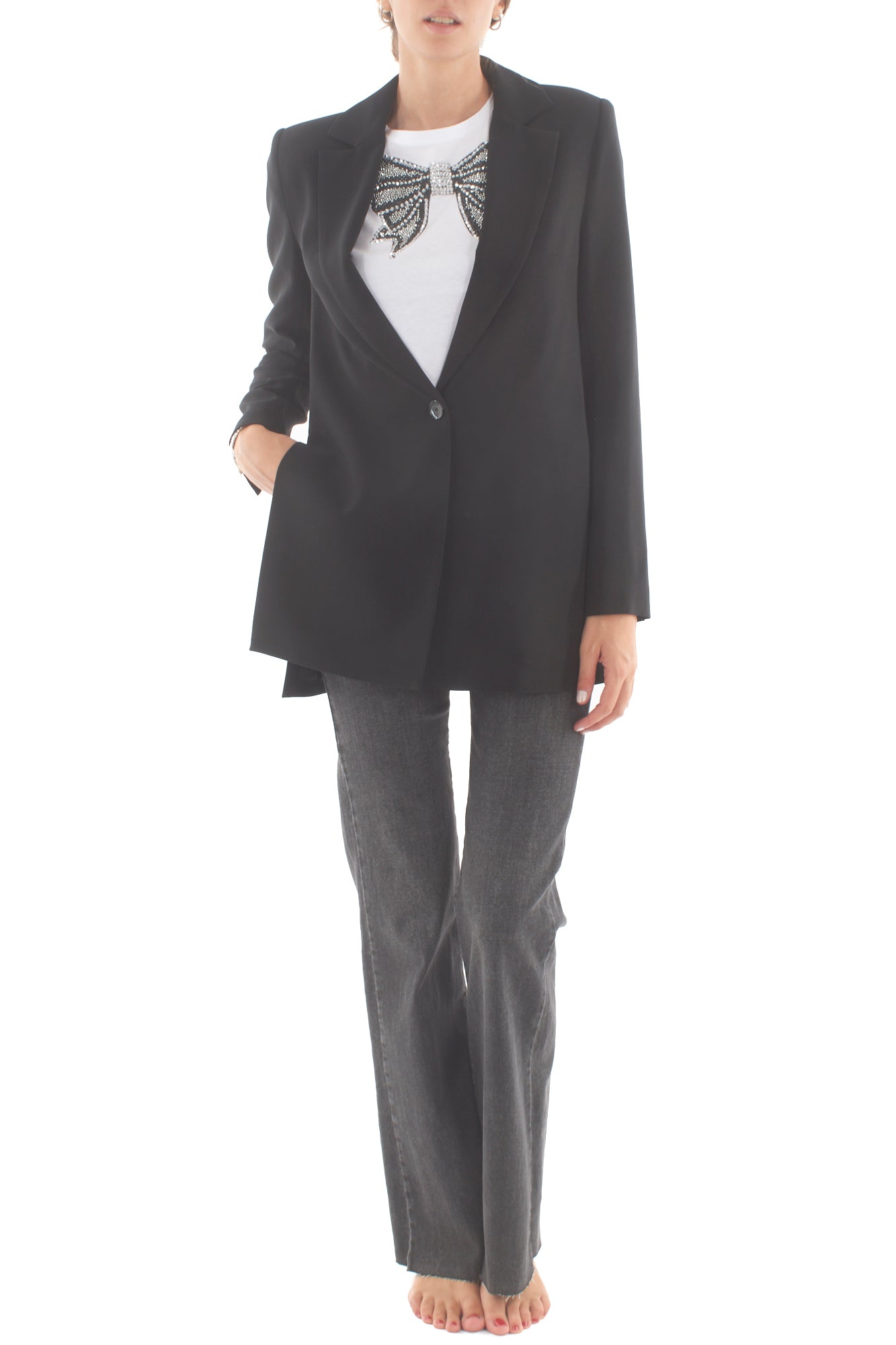 Giacca con spacchi laterali Imperial- Nero