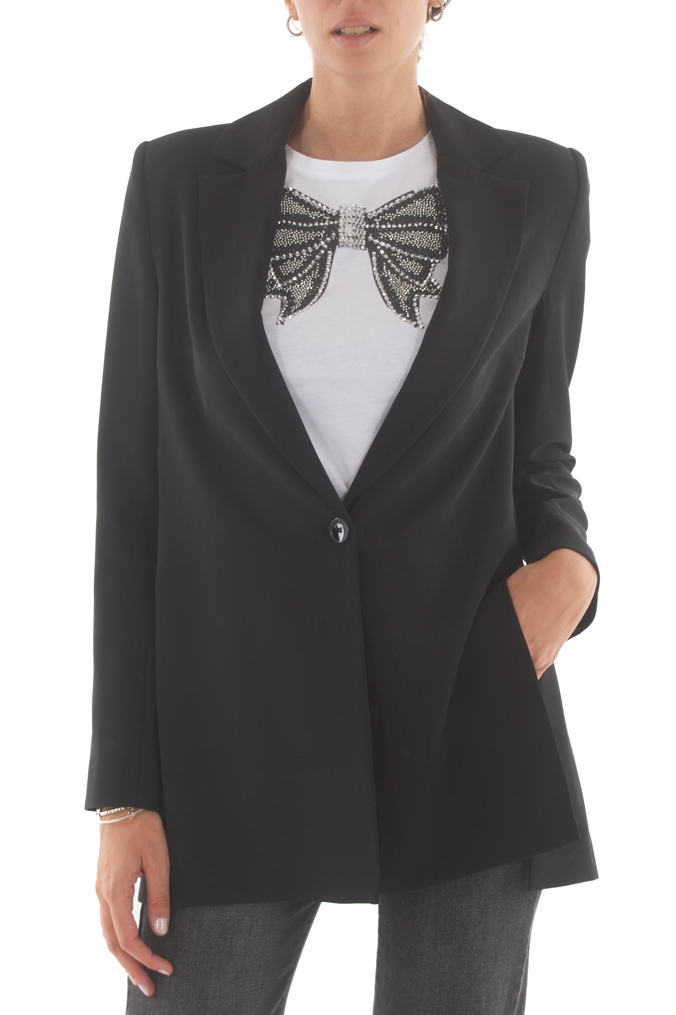 Giacca con spacchi laterali Imperial- Nero